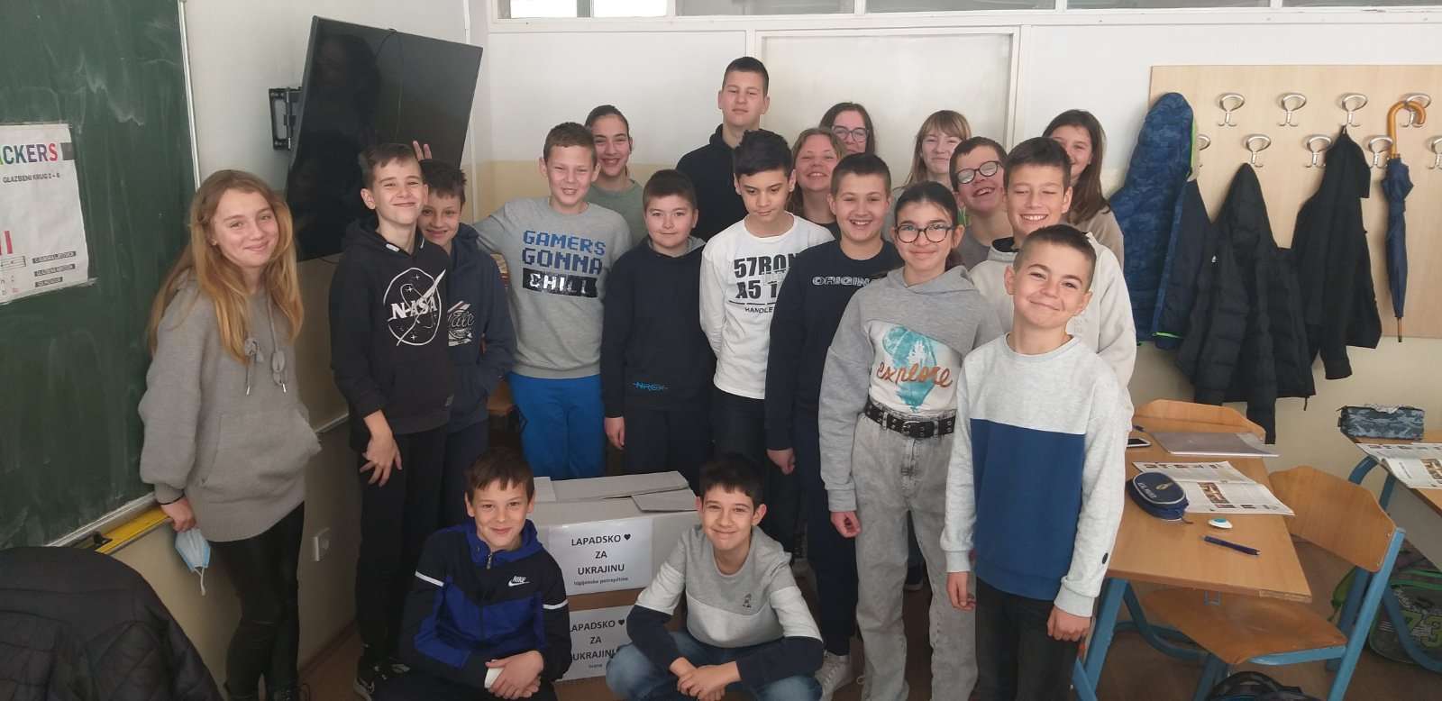 Učenici Osnovne škole Lapad pokazali veliko ‘’Lapadsko srce’’ prikupljanjem pomoći za djecu izbjeglice iz Ukrajine