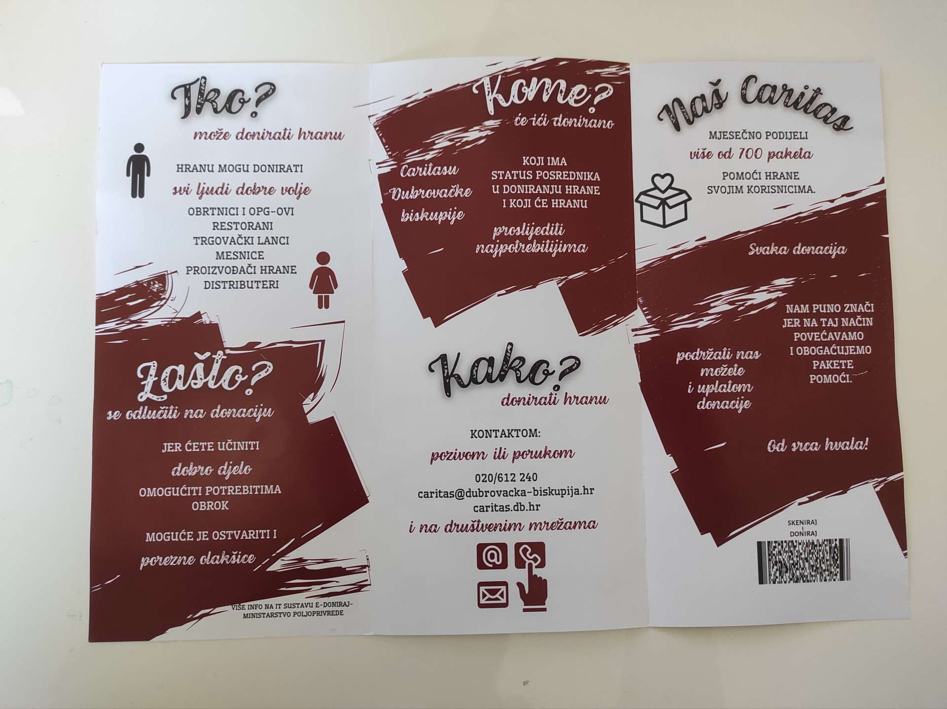 Uz projekt ''Ruke dobrote'' širom Grada distribuirani plakati i letci o važnosti doniranja hrane