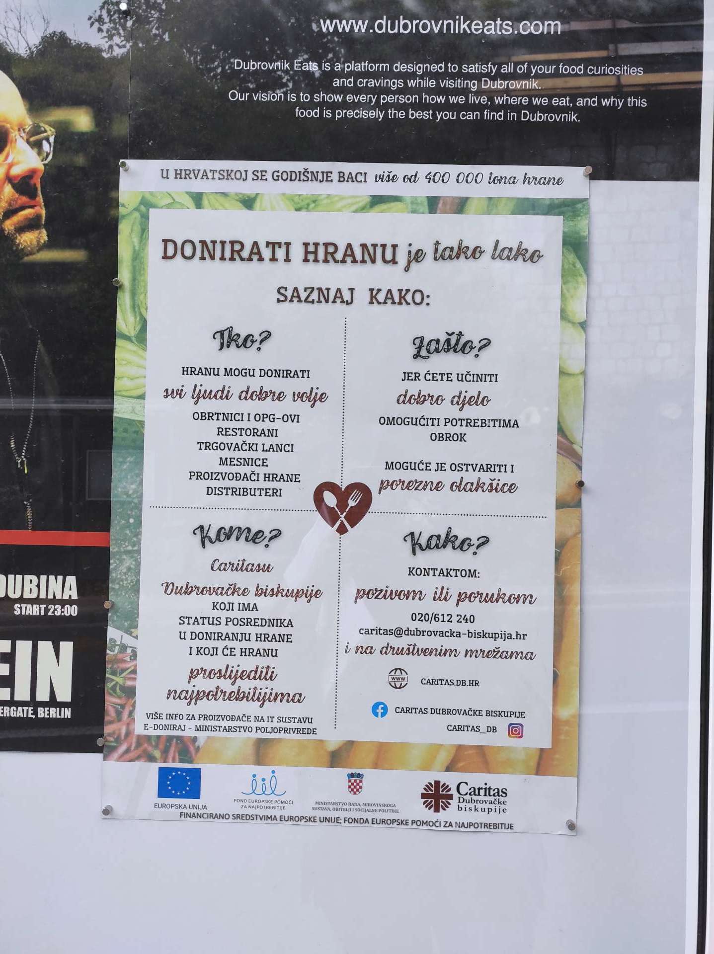 Uz projekt ''Ruke dobrote'' širom Grada distribuirani plakati i letci o važnosti doniranja hrane