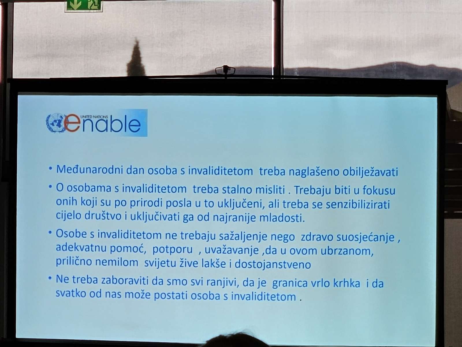 Caritas sudjelovao na predavanju uz Međunarodni dan osoba s invaliditetom