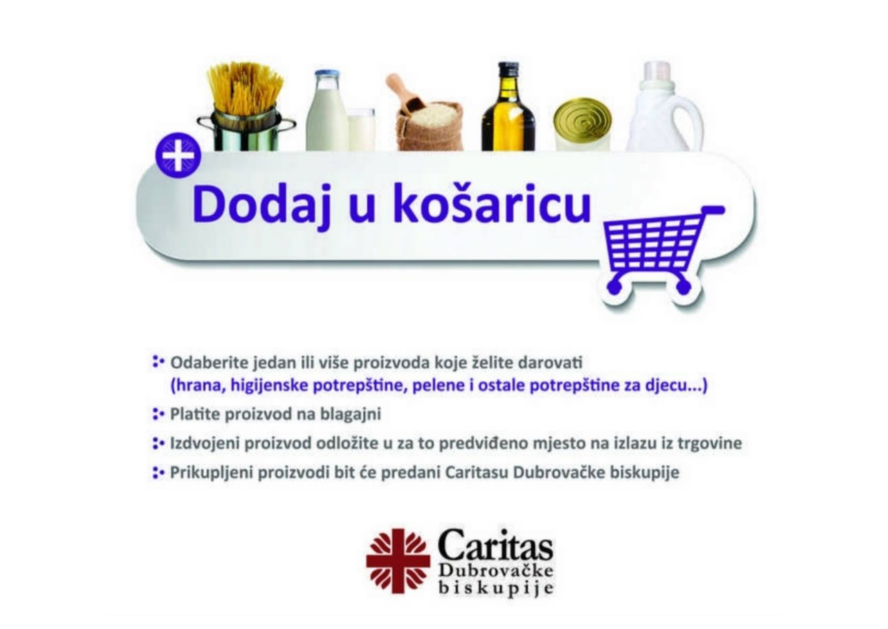 Počinje Caritasova korizmena akcija "Dodaj u košaricu"