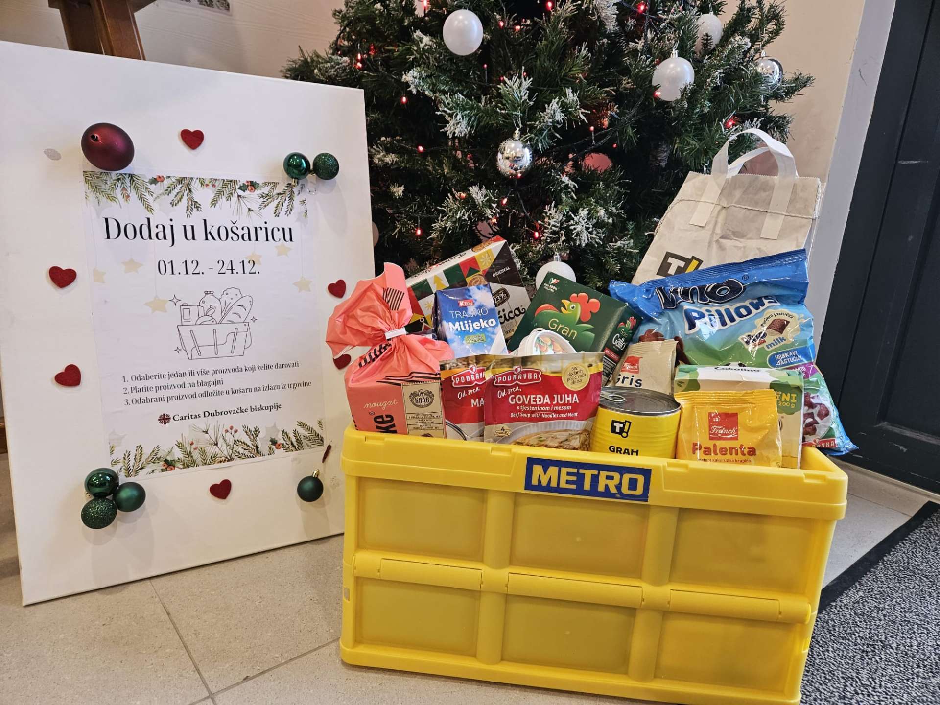 U Caritasovoj adventskoj akciji “Dodaj u košaricu” prikupljeno 2776 proizvoda